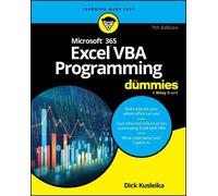 Dick Kusleika Microsoft 365 Excel VBA Programming For Dummies (Tascabile)