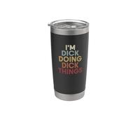 Dick Name Dick Personalized Name First Given Bicchiere termico in acciaio inox doppia parete