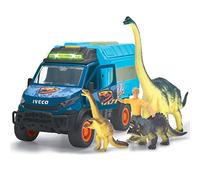 Dickie - Camion Dino World Lab cm 28, 203837025, 3 anni, con luci e suoni, inclu