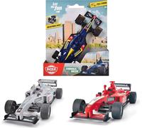 Dickie Toys Macchina da corsa formula Racer 14 cm, scala 1:32, 3 modelli disponibili: argento, blu o rosso (203341035)