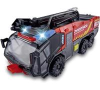 Dickie - Rosenbauer SOS Fire Rescue Aeroporto Camion Pompieri 24 cm con luci e Suoni, Funzione spruzzacqua, con Luci e Suoni 203714012