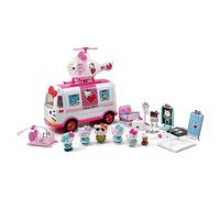 Dickie - Set da pronto soccorso di Hello Kitty con 1 ambulanza, 1 elicottero, 6 statuine e numerosi accessori medici, 253246001