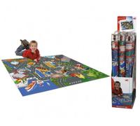 Dickie Tappeto Gioco con segnali stradali e un'auto inclusa,100 x 140cm