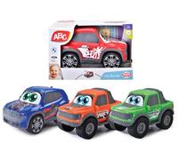 Dickie Toys ABC City Runner (27 cm), auto giocattolo per bambini a partire da 1 anno, ruota libera, 4 vassoi assortiti, BMW XM e Ford Raptor F-150, veicoli robusti per bambini, scelta casuale 1 su 4