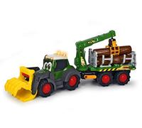 Dickie Toys ABC Fendt Forester, escavatore giocattolo con rimorchio, artiglio me