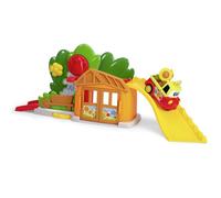 Dickie Toys ABC - Garage per auto Flower Fun House (62 x 23 cm) - concessionaria colorata a partire da 1 anno con auto giocattolo, rampa e funzioni, giocattolo per neonati e bambini a partire dai 12