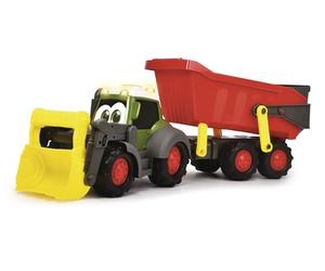 Dickie Toys ABC Trattore - Veicolo per neonati e bambini a partire da 1 anno con parti mobili, luce e suono, rimorchio rimovibile, pala mobile, giocattolo per promuovere le capacità motorie