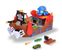 Dickie Toys - Barca giocattolo per bambini dai 3 anni in su pista da corsa, effetti speciali, luce e suoni, giocattolo da bagno