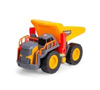 Dickie Toys - Camion ribaltabile Volvo Power Dump (30 cm) - Truck giocattolo per bambini dai 3 anni in su, con ruota libera, controllo leva, luce e suono, adatto come giocattolo di sabbia, batterie