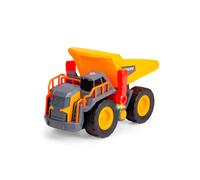 Dickie Toys Camion ribaltabile Volvo Power Dump 30 cm – luce e suono, ruota libera, leva, 3+