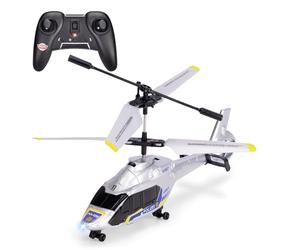 Dickie Toys - Elicottero della polizia RC Airbus H160 (21 cm) - Elicottero radiocomandato a partire da 8 anni con stabilizzatore di volo e luce, giocattolo per bambini, telecomando e batterie incluse