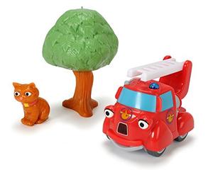 Dickie Toys - Eroi della città, Fiona, set da gioco dei vigili del fuoco con luce, canzoni originali, suoni e funzione libera, con carta da collezione con codice segreto