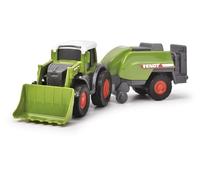 Dickie Toys Fendt Micro Farmer (9 cm) - Set trattore con ciondolo originale Fendt, selezione casuale, per bambini dai 3 anni in su, multicolore, 203732002