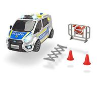 Dickie Toys - Ford Transit Police - Auto della polizia da 28 cm, con arresti, sirena e luce, polizia autostradale, auto giocattolo per bambini dai 3 anni in su