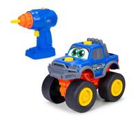 Dickie Toys - ABC Build A Ford Raptor F-150 - Kit di Costruzione per Bambini dai 3 Anni in su, 25 cm, da assemblare (20 Pezzi) con Trapano a Batteria, Ruota Libera, Blu