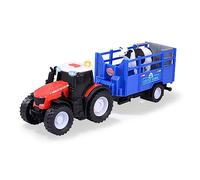 Dickie 203734003 - Fattoria - Massey Ferguson Animali Rimorchio - Nuova