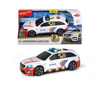 Dickie Toys 203716018014 - Mercedes AMG E43 SOS Police BE, versione da 30 cm, 1-16, a partire da 3 anni, luce e suoni, cane soffiante, batterie incluse