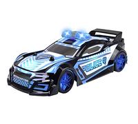 Dickie Toys - RC Police Interceptor - con telecomando (2,4 GHz; 9 km/h) per bambini dai 6 anni in su, auto della polizia radiocomandata (22 cm) con impianto di luce e suono spettacolari batterie incluse