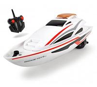 Dickie Toys RC Sea Cruiser, barca telecomandata con telecomando, barca a velocità RC, barca giocattolo inclusa, portata 15 m, fino a 2 km/h, 34 cm, dai 6 anni, 201106003, colore: bianco