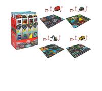 Dickie Toys Tappeto da gioco 70 x 80 cm Segnali Stradali 1 auto da 9 cm