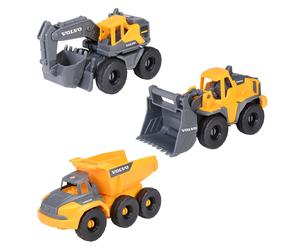 Dickie Toys - Volvo Construction Site Vehicles from 3 Years (3 Pieces) - Constru