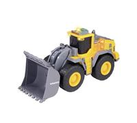 Dickie Toys - Volvo Wheel Loader - Pale gommate da 23 cm con pala gigante, luce ed effetti sonori, giocattolo da cantiere per ragazzi e ragazze dai 3 anni in su