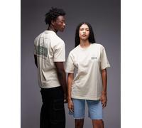 Dickies - Apison - T-shirt color cuoio chiaro con stampa grafica sul retro-Neutro 2XL