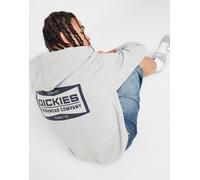 Dickies - Felpa con cappuccio da uomo - Bolivar Fz Hoodie Grey Melange per Uomo - Taglia XL - Grigio