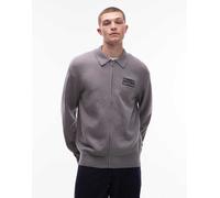 Dickies - Bolivar - Maglione grigio scuro con zip XL