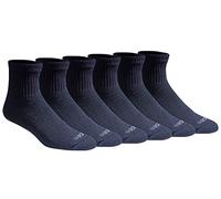 Dickies Calzini da uomo Big & Tall Dri-tech per il controllo dell'umidità (confezione multipla, Essential Worker Navy (6 paia), taglia scarpa: 15-17, Essential Worker blu navy (6 paia), L