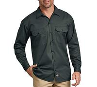 Dickies - Camicia a maniche lunghe uomo, Verde (Hunter Green), XXXL