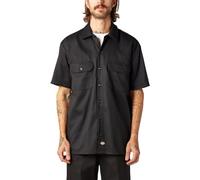Dickies Camicia da Lavoro Flessibile a Maniche Corte da Uomo, Nero, L