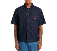 Dickies Denim Short Sleeve Shirt Blu L Uomo
