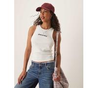 DICKIES RIB TOP women Shortsleeves beige in taglia:S