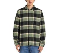 Dickies - Chemise chaude - Plaid Coaling LS Shirt Sea Spray per Uomo in Lana Vergine - Taglia L - Verde