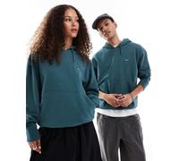 Dickies - Clancy - Felpa con cappuccio verde scuro pesante con logo piccolo XL