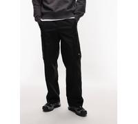 Dickies - Coalfield - Pantaloni neri cargo con ginocchia doppiate-Nero XS