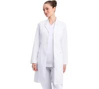 Dickies Contemporary Fit Women's 37" Twill Fitted Lab Coat Plus Size 82401, 3XL, White