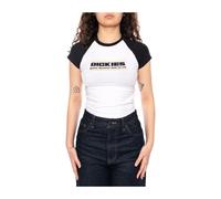 Dickies - Derby Raglan SS Tee - - Tops - Donna - Bianco - S