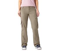 Dickies Donna, Pantaloni cargo in twill taglio dritto, SABBIA DEL DESERTO RISCIACQUATA, 10/Regular