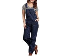 Dickies Salopette Comoda Bib dal Taglio Dritto, Indigo Scuro, M Donna