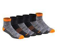 Dickies Dri-Tech Lot de Chaussettes Anti-humidité Calze, Hi-Vis Arancione Nero (6 Paia), 12-15 (Pacco da 6) Uomo