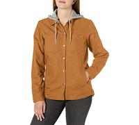 Dickies Duck Hooded Shirt Jacket Giacca, Anatra Marrone, S Donna