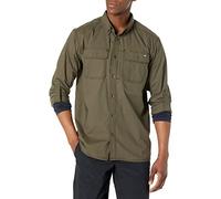 Dickies Duratech Ranger-Camicia Ripstop Button-Down, Verde Muschio, XL Uomo