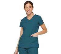 Dickies EDS Signature - Maglia da donna con scollo a V, con tasche multiple - blu - XS