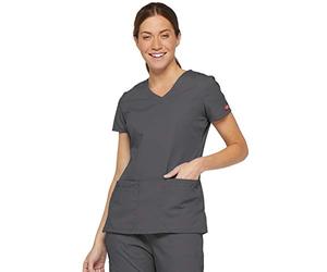 Dickies EDS Signature - Maglia da donna con scollo a V, con tasche multiple - - M