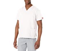 Dickies EDS Signature - Maglia da Uomo con Scollo a, Bianco, L