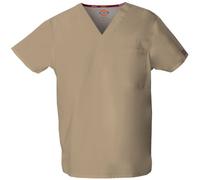 Dickies EDS Signature Scrub da Donna e Scrub da Uomo, Unisex, Una Tasca con Scollo a V, in Morbido Popeline Spazzolato 83706, Cachi, XS