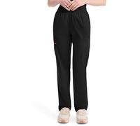 Dickies EDS Signature Scrub da Donna, Elastico in Vita, Pantaloni Cargo da Donna in Morbido Popeline Spazzolato 86106, Nero, 5XL