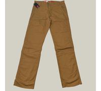 DICKIES Elastico Regular Doppio Ginocchio Pantalone Uomo Sz 34X34 Slavato Brown